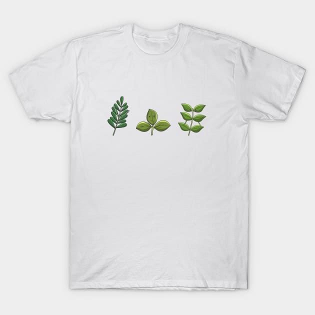 Kawaii Botanical T-Shirt by Salfiart